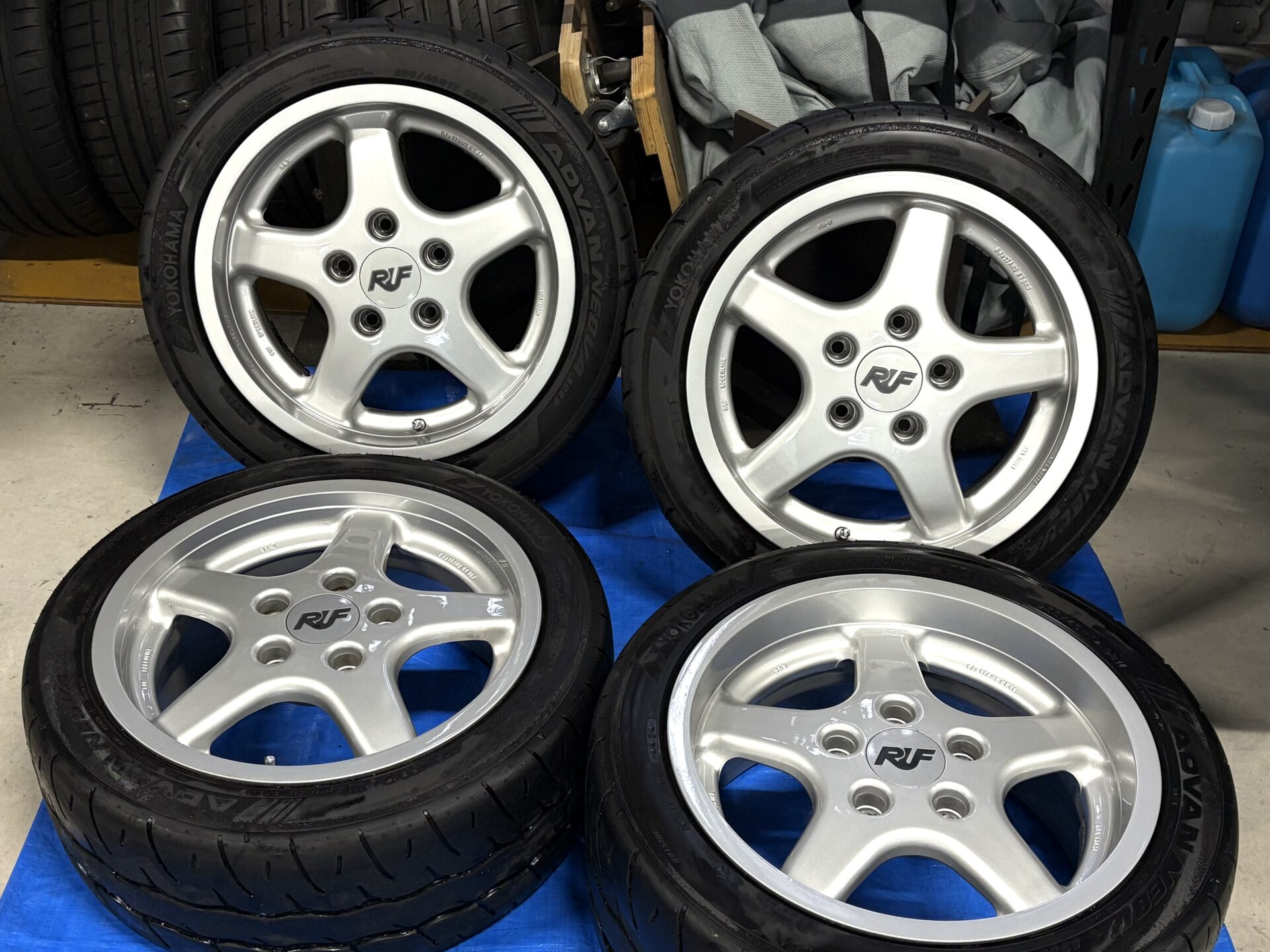 ポルシェ用　アルミホイールRUF 17インチ 希少】RUF SPEED LINE 17インチホイール ポルシェ964 24年式タイヤ付き