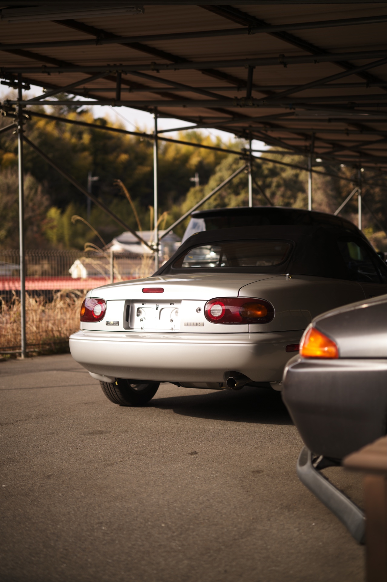 ユーノスロードスターのリアビュー